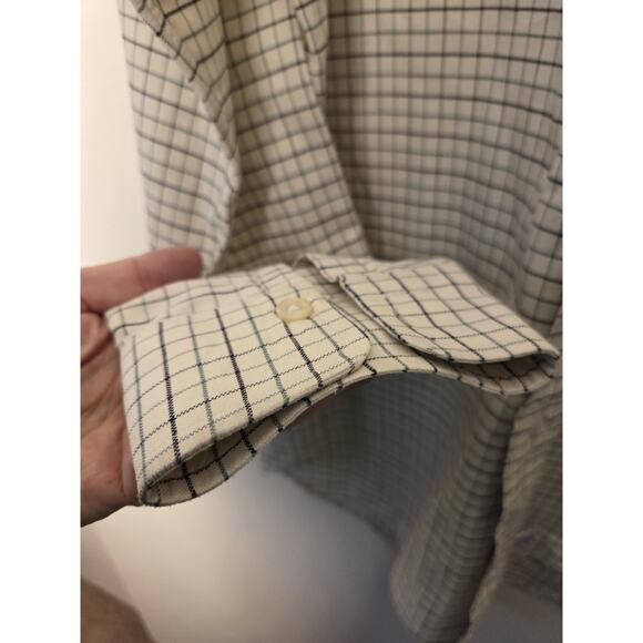 Mens Ralph Lauren Custom Fit Blue & Orange Plaid Dress Shirt Size 15 1/2 - 34/35 - Picture 4 of 6